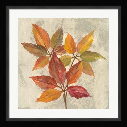 Framed November Leaves I Print