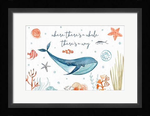 Framed Whale Tale III Print