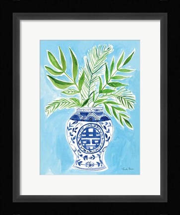 Framed Elegant Chinoiserie II Print