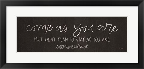 Framed Come As You Are Print