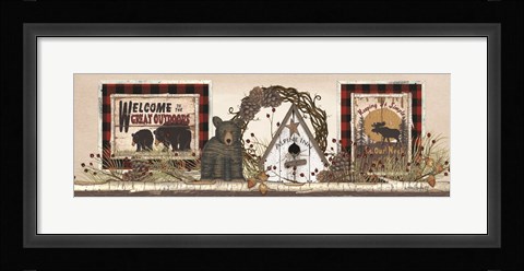 Framed Alpine Inn Shelf Print