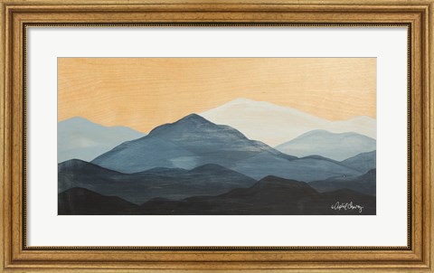 Framed Blue Ridge Mountain Range II Print
