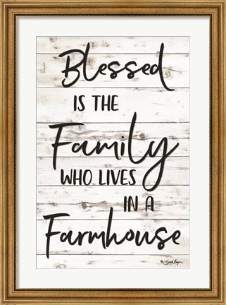 Framed Blessed is the Family Print