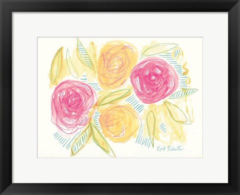 Framed Happiness is Right Where I Planted It Print