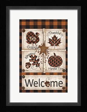 Framed Autumn Welcome Print