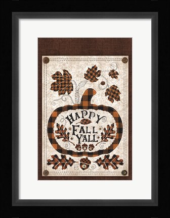 Framed Happy Fall Y'all Print
