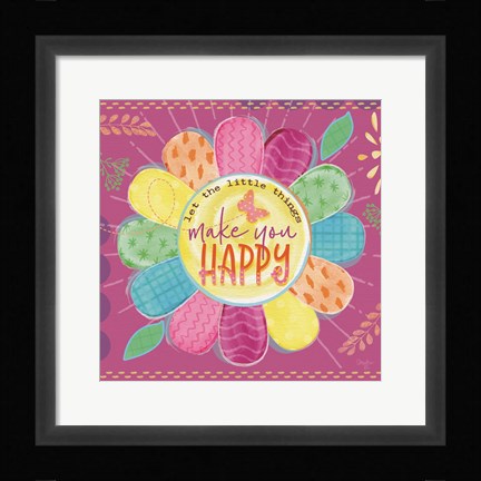 Framed Make You Happy Print