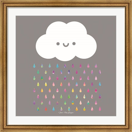 Framed Happy Rain Print