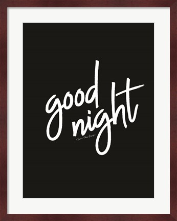 Framed Good Night Print