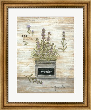 Framed Lavender Botanical Print