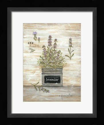Framed Lavender Botanical Print