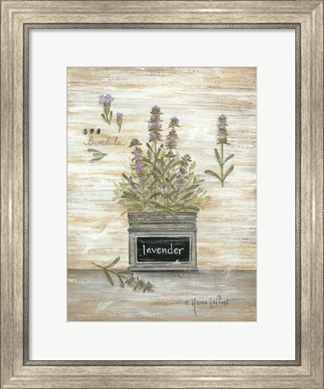 Framed Lavender Botanical Print