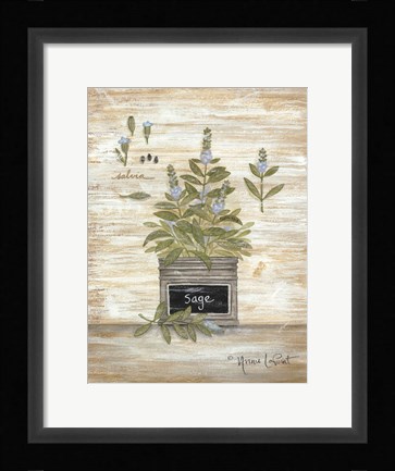 Framed Sage Botanical Print