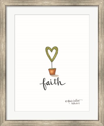 Framed Little Faith Topiary Print