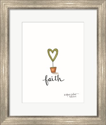 Framed Little Faith Topiary Print