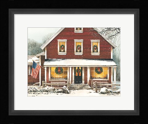 Framed Country Christmas Print