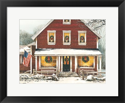 Framed Country Christmas Print