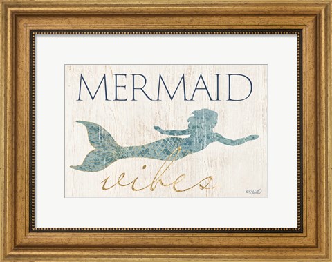 Framed Mermaid Wishes Print