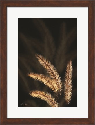 Framed Golden Grass I Print