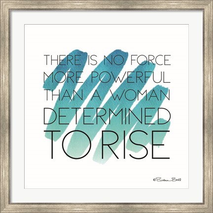 Framed Determined to Rise Print