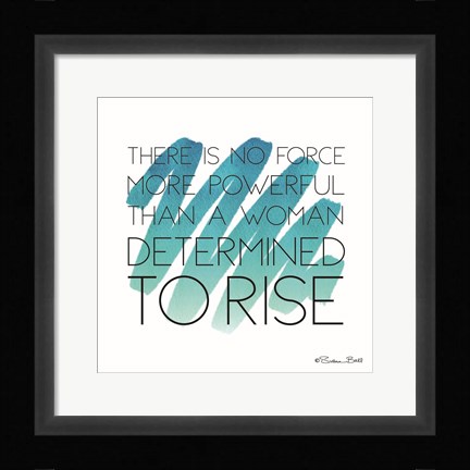 Framed Determined to Rise Print