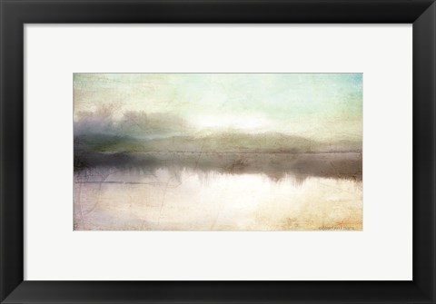 Framed Soft Lake Landscape Print