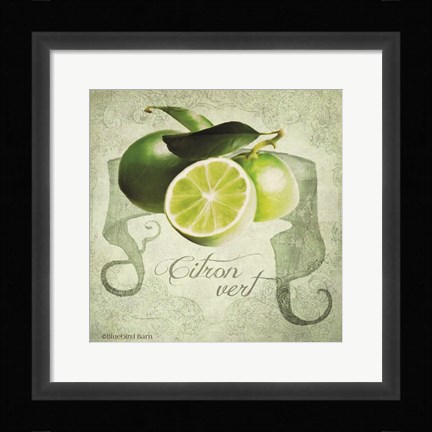 Framed Vintage Limes Citron Print