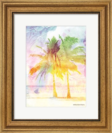 Framed Bright Summer Palm Group II Print
