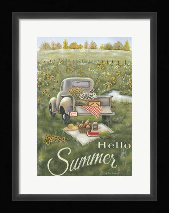 Framed Hello Summer Print