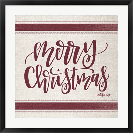 Framed Merry Christmas Print