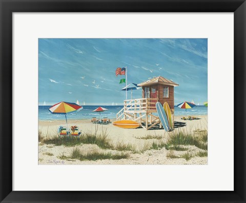 Framed Beach Colors Print
