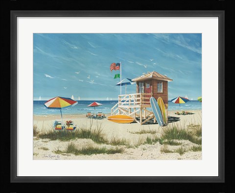 Framed Beach Colors Print