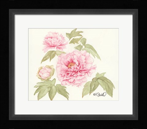 Framed Garden Blush Print