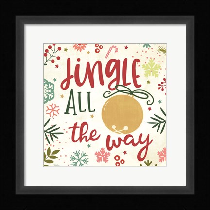 Framed Jingle All the Way Print