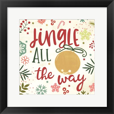 Framed Jingle All the Way Print