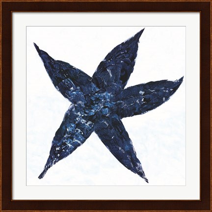 Framed Midnight Starfish Print