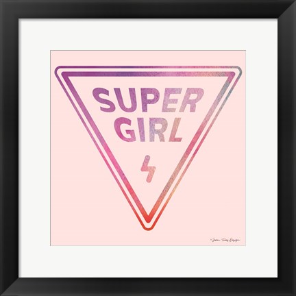 Framed Super Girl Print