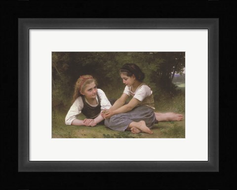 Framed Nut Gatherers, 1882 Print