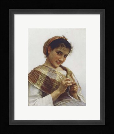Framed Breton Girl, 1889 Print