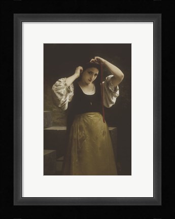 Framed La Toilette Rustique, 1869 Print
