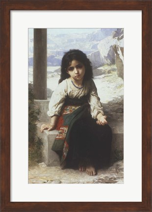 Framed Petite Mendiante, 1880 Print