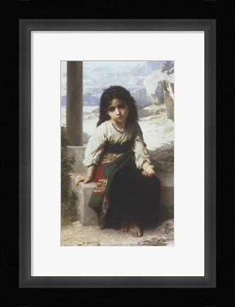 Framed Petite Mendiante, 1880 Print