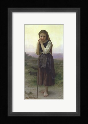Framed Little Shepherdess, 1891 Print