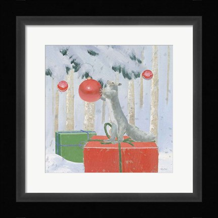 Framed Christmas Critters Bright VII Print
