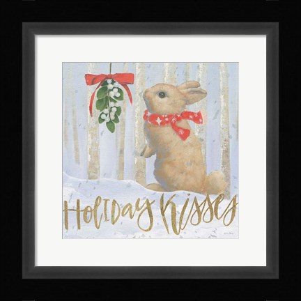 Framed Christmas Critters Bright IV Print
