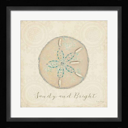 Framed Beach Treasures IV Christmas Print
