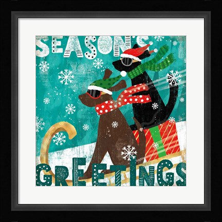 Framed Merry Making IV Print