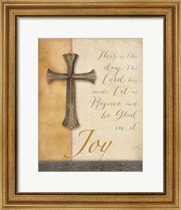 Framed Words for Worship Joy Print