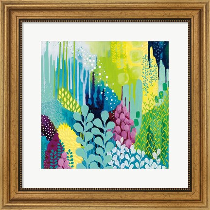 Framed Jewel Forest II Print