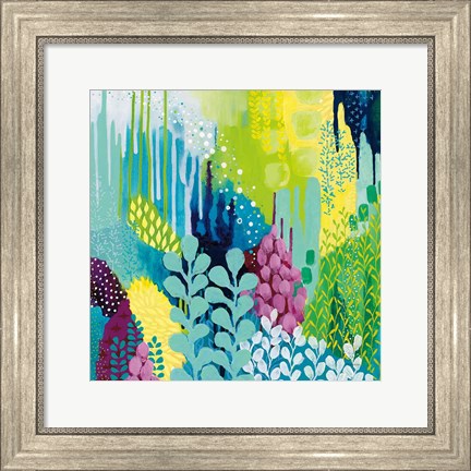 Framed Jewel Forest II Print